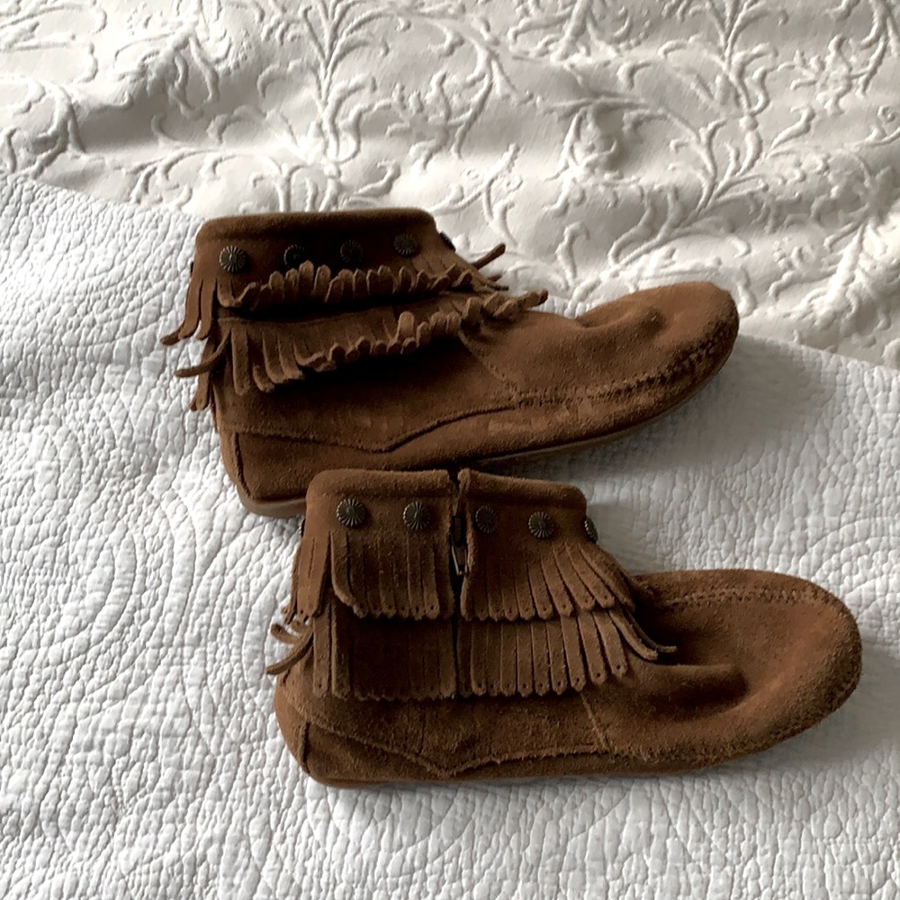 Minnetonka leather boots